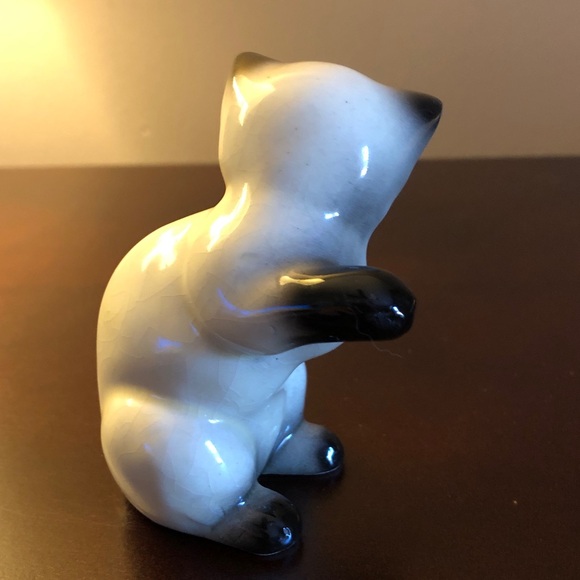 Vintage Siamese Cat / Kitten Figurine Japan - Picture 4 of 6